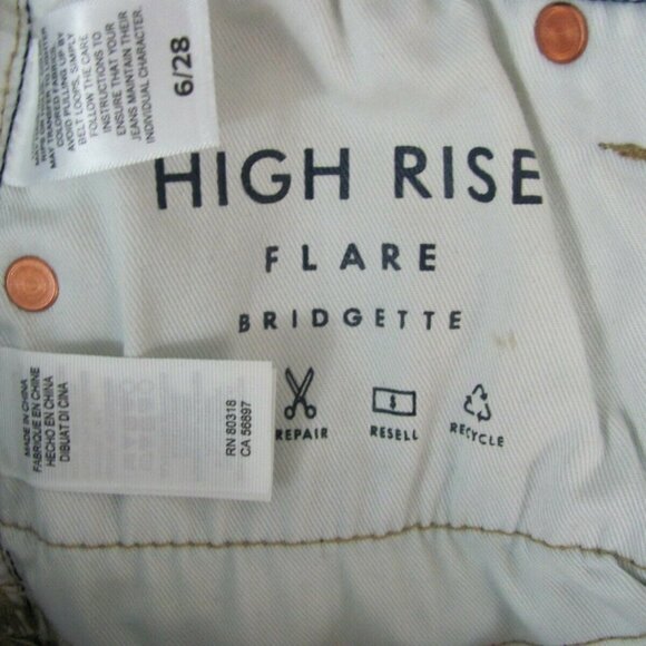 Women's Lucky Brand Jeans Bridgette Cropped Size 6 (26 x 25) High Rise NWOT - Picture 9 of 10